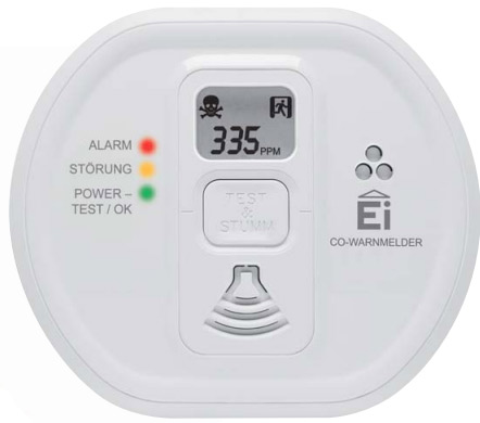 Kohlenmonoxidwarnmelder von Ei Electronics